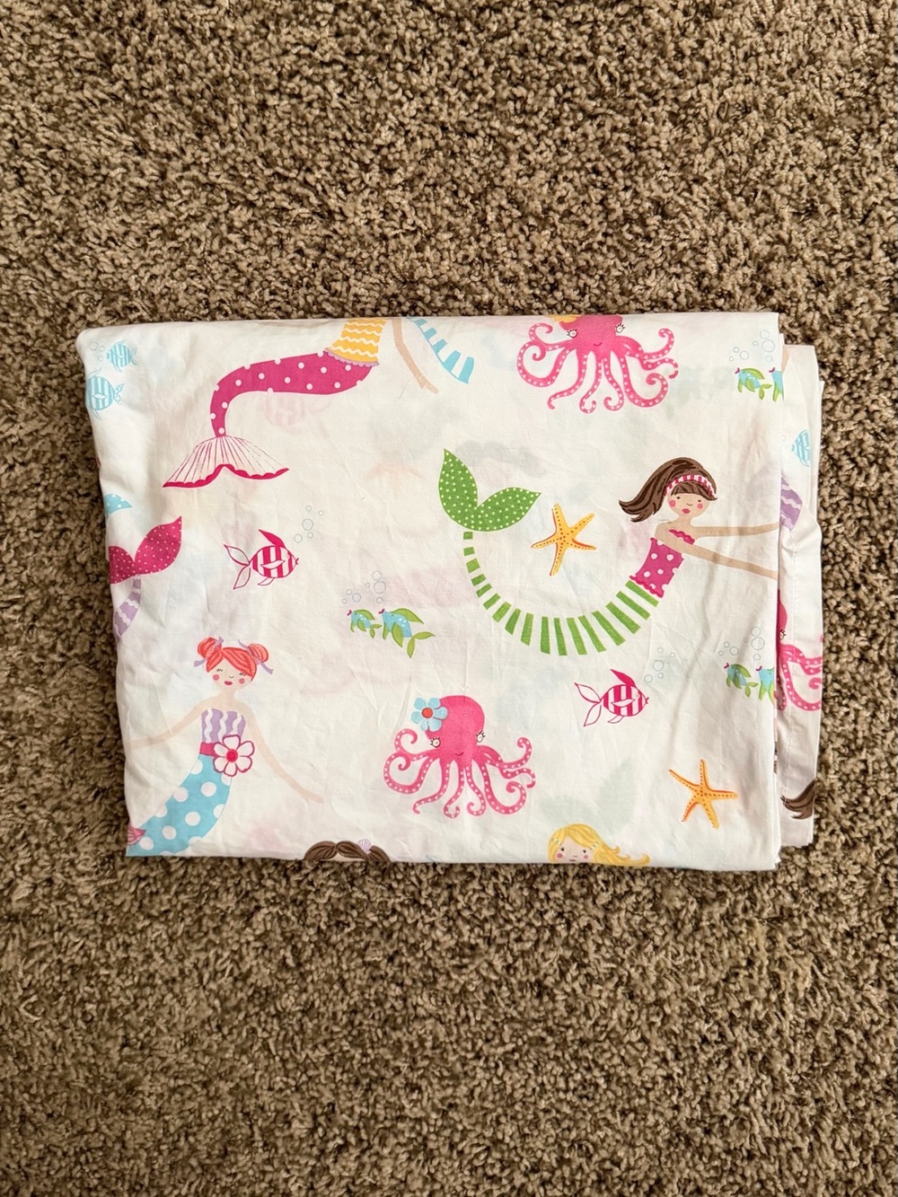Pottery Barn Kids Mermaids 🧜‍♀️ Full Flat Sheet 🧜‍♀️